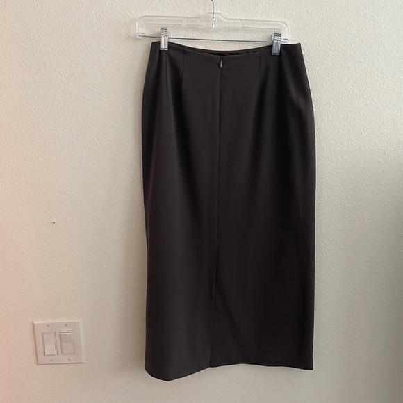 Talbots Skirt Women's Size 10 Charcoal Grey Midi Pencil Career Office Academia - Picture 3 of 4